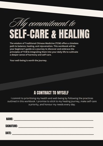 TCM Interactive Self-Care E-Book with Printable Worksheets